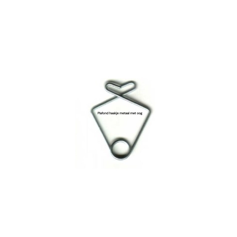 Ceiling hook paperclip with eye T24/T15