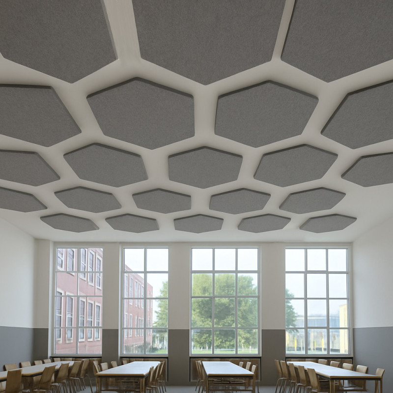 Îlots en feutre Duro HEXAGON (Blanc/Gris/Noir)